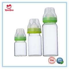 Wide Neck Borosilicate Glass Baby Bottles For Nursing Infant