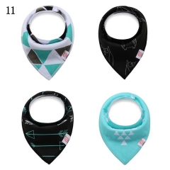 Double Layers 4PCS Packing Baby Cotton Bibs