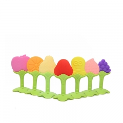 Fruit Design Silicone Teether For Teething Baby