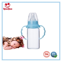 Standard Neck High Borosilicate Glass Baby Bottle 2oz/4oz/8oz