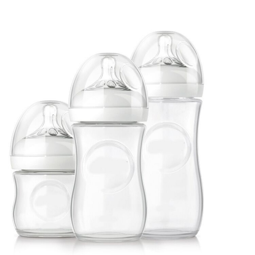 Wide Neck Plastic Baby Bottle With Anti-colic Nipple