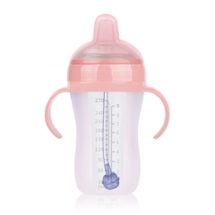 270ml Wide Neck Silicone Baby Bottles With Spout