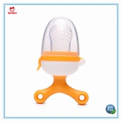 Rotatable Baby Feeder with Silicone Net Pacifier for Feeding Food