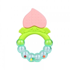 Fruit Design Silicone Baby Rattle Toy Helping Baby′s Teething