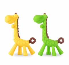 Deer Design Silicone Teether Baby Teething Toy