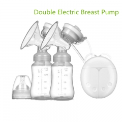 Double Auto Sucker Electric Breast Pump with Baby Bottle