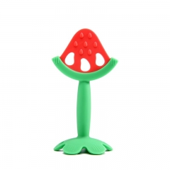 Standable Food Grade Fruit Silicone Baby Teether