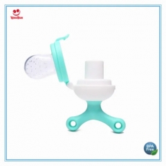 Rotatable Baby Feeder with Silicone Net Pacifier for Feeding Food