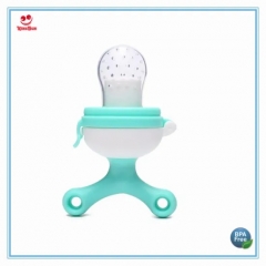 Rotatable Baby Feeder with Silicone Net Pacifier for Feeding Food