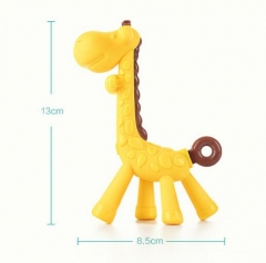 Deer Design Silicone Teether Baby Teething Toy