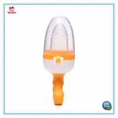 Rotatable Baby Feeder with Silicone Net Pacifier for Feeding Food