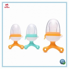 Rotatable Baby Feeder with Silicone Net Pacifier for Feeding Food