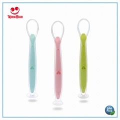 Silicone Baby Food Spoon With Suction Base