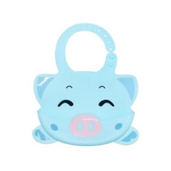 Cartoon Pig Baby Silicone bibs