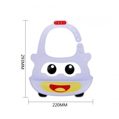 Fashion Mini Car Design Baby Silicone Bib