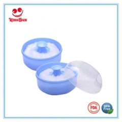 BPA Free Plastic Baby Powder Puff Container