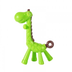 Deer Design Silicone Teether Baby Teething Toy