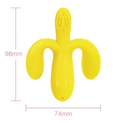 Food Grade Animal Shape Silicone Baby Teether Toothbrush Toy