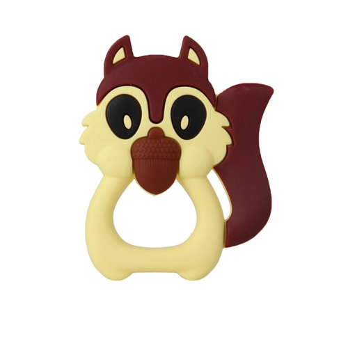 Silicone Squirrel Teething Toy Teether