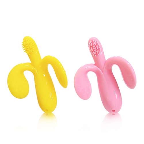 Food Grade Animal Shape Silicone Baby Teether Toothbrush Toy