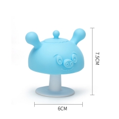 Infant Mushroom Baby Silicone Teether Cartoon Pig Baby Products