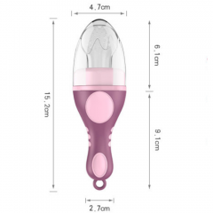 Ice Cream Shape Silicone Food Feeder Teether for Infant