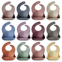 New Suction Bowl Spoon Bib Silicone Baby Feeding Set