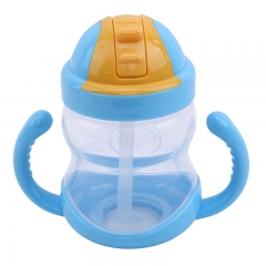 280ml Straw Baby Training Water Cup with Handle