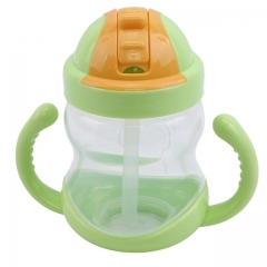 280ml Straw Baby Training Water Cup with Handle