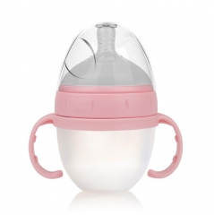 5oz Natural Silicone Feeding Bottle with Handles