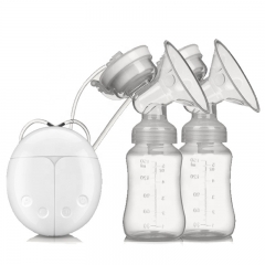 Double Auto Sucker Electric Breast Pump with Baby Bottle