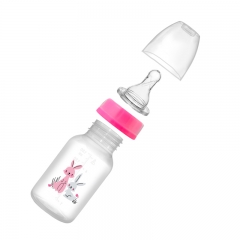 Standard Neck 120ml PP Baby Feeding Bottle with Customized Printing