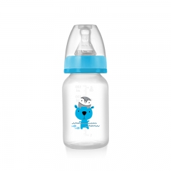 Standard Neck 120ml PP Baby Feeding Bottle with Customized Printing