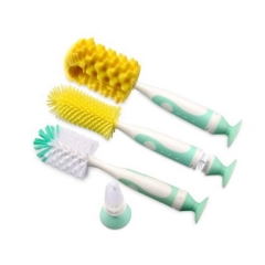 2 in 1 Suction Nylon Bottle Cleaning Brush Set