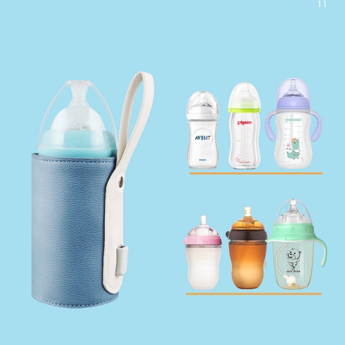 Durable Leather Portable Intelligent Temperature Control Baby Feeding Milk Bottle Warmer USB