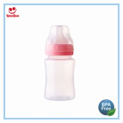 Wide Neck Plastic Baby Feeding Bottle With Handle