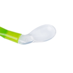Curved Silicone Baby Training Spoon for Kids