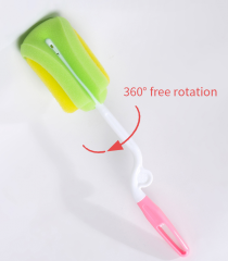 360 Degree Milk Feeding Bottle Sponge Cleaning Brush Set