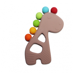 2021 New Colorful Safety Animal Silicone Teether Toy