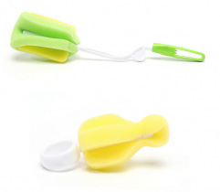 360 Degree Milk Feeding Bottle Sponge Cleaning Brush Set