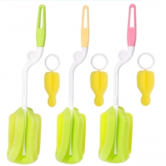 360 Degree Milk Feeding Bottle Sponge Cleaning Brush Set