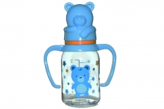 4oz Standard Neck PP/PC Baby Bottle With Animal Cap