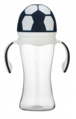 Wide Neck Sports Cap Baby Feeding Bottle With Handle