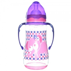 5oz/12oz PP Baby Feeding Bottle with Handle and Base