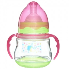 5oz/12oz PP Baby Feeding Bottle with Handle and Base