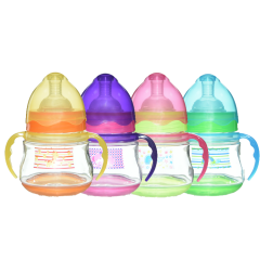 5oz/12oz PP Baby Feeding Bottle with Handle and Base