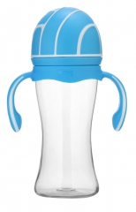Wide Neck Sports Cap Baby Feeding Bottle With Handle