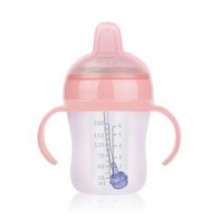 Transaprent Silicone Feeding Bottle 180ml/270ml