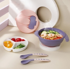 Baby Suction Feeding Bowls In Three Dispenser