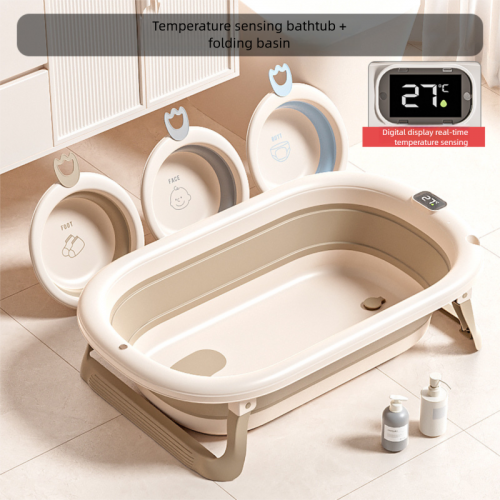 New Foldable Infant Bath Bucket Large Newborn Children′s Supplies Home Use Sitting and Lying Bath Tub for Toddlers